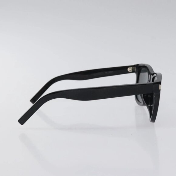 SAINT LAURENT Sunglasses Plastic Black Auth main image 8